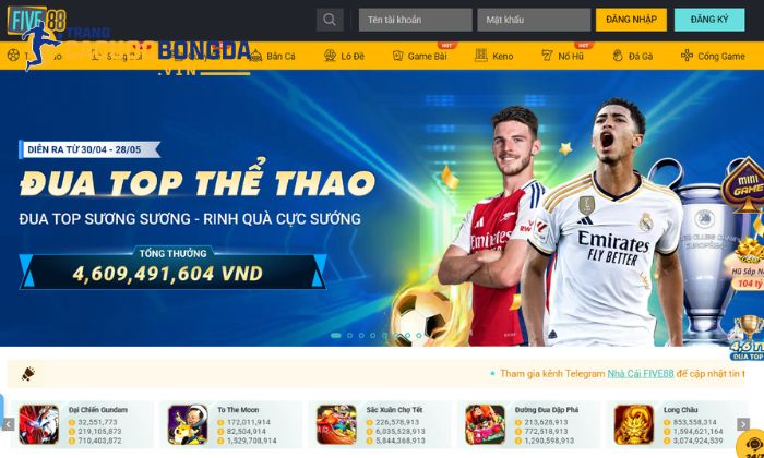 Nhà cái Five88 đẳng cấp nhất trên thị trường cá cược trực tuyến